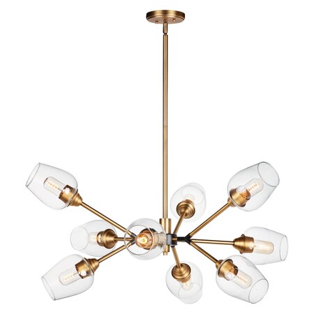 Maxim Savvy 9-Light Chandelier 26345CLABBK